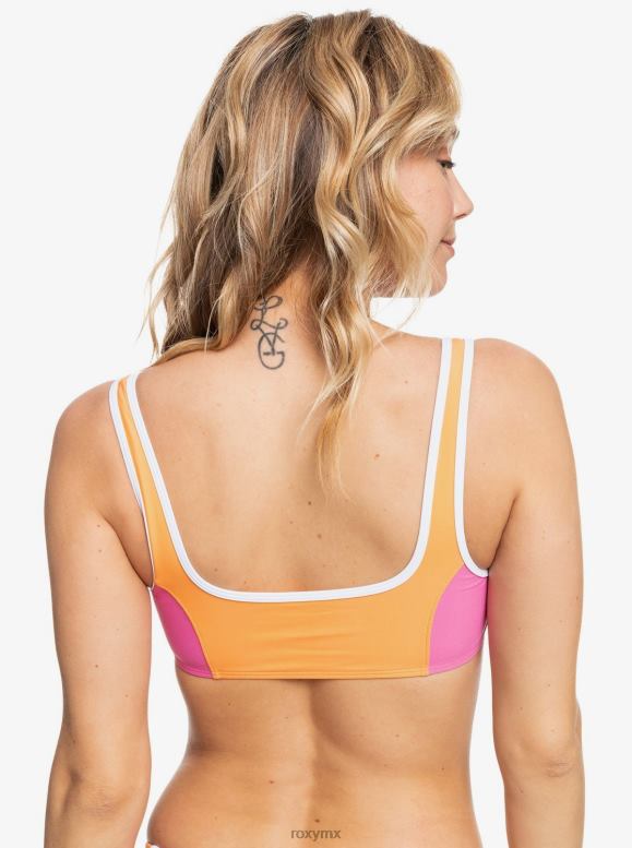 Roxy Mujer Parte De Arriba De Bikini Estilo Bralette Retro Xp