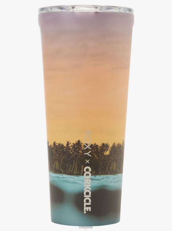 Roxy mujer corkcicle vaso de 24 oz botella de agua al atardecer 68XP0820