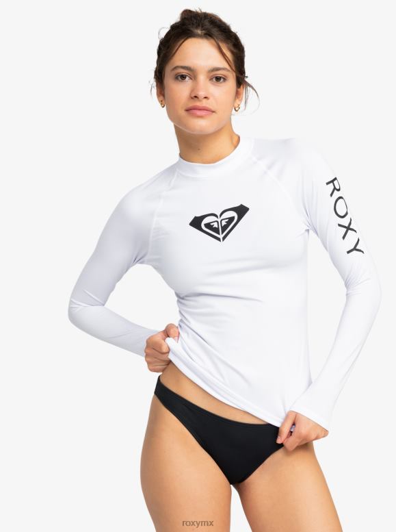 Roxy mujer Rashguard upf 50 de manga larga de todo corazón 68XP0665