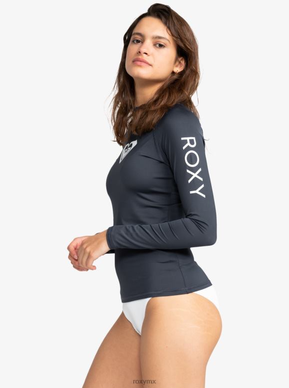 Roxy mujer Rashguard upf 50 de manga larga de todo corazón 68XP0737