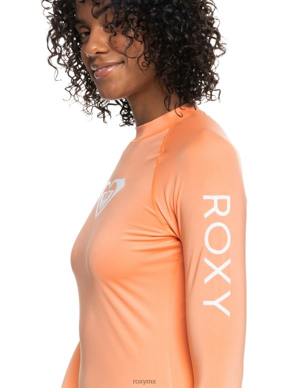 Roxy mujer Rashguard upf 50 de manga larga de todo corazón 68XP0874
