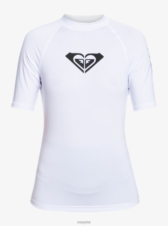Roxy mujer rashguard de manga corta upf 50 de todo corazón 68XP0667