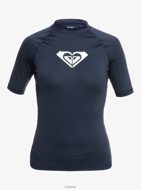 Roxy mujer rashguard de manga corta upf 50 de todo corazón 68XP0747