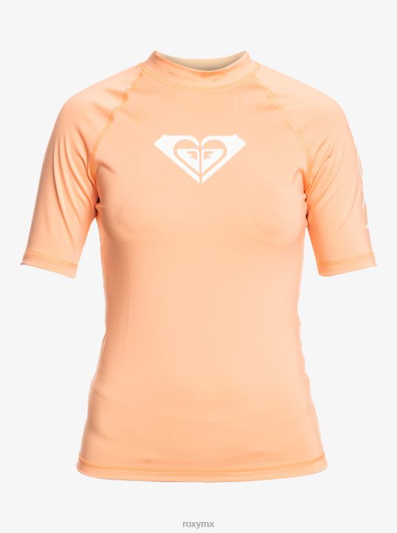 Roxy mujer rashguard de manga corta upf 50 de todo corazón 68XP0858