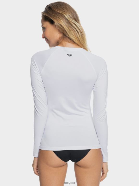 Roxy mujer rashguard de manga larga con cremallera frontal essentials upf 50 68XP0666