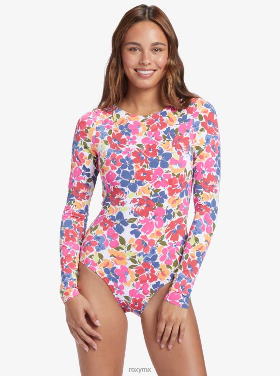 Roxy mujer traje de baño de una pieza de manga larga Bloomin 68XP0639