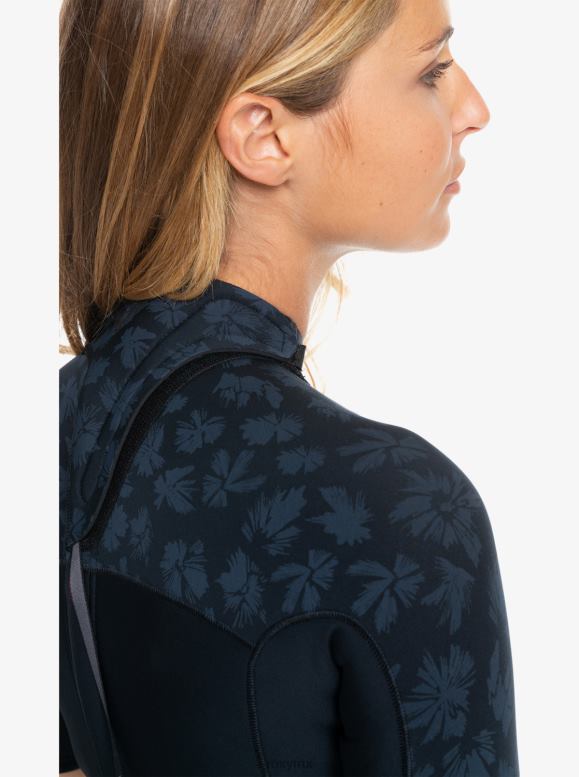 Roxy mujer Traje de primavera de manga corta con cremallera en la espalda de la serie Swell de 2 mm 68XP0757