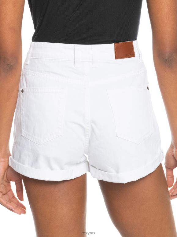 Roxy mujer auténticos pantalones cortos de mezclilla altos de verano 68XP0354