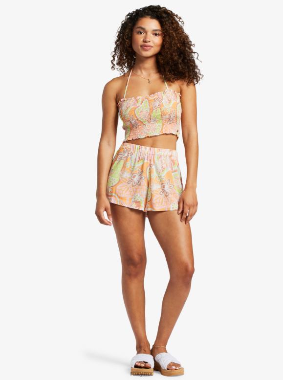 Roxy mujer fácil lo hace pantalones cortos de cintura alta 68XP0119