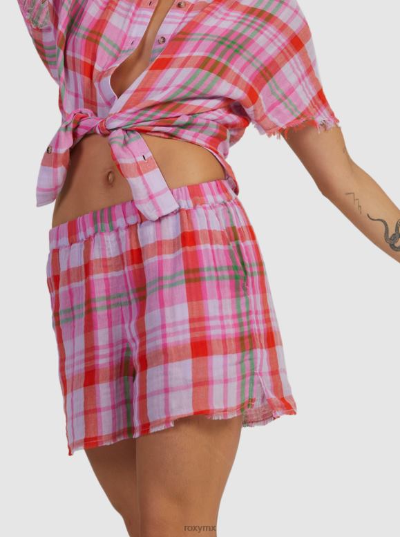 Roxy mujer pantalones cortos de tartán 68XP0414