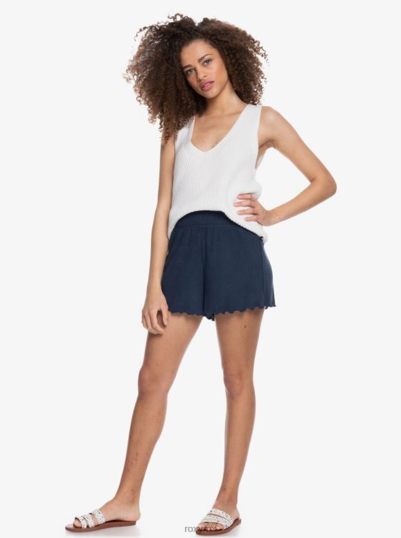 Roxy mujer shorts cómodos de punto de canalé 68XP0555