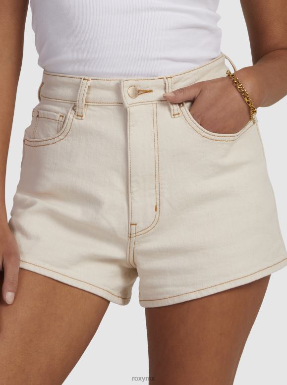 Roxy mujer shorts de mezclilla natural chlo 68XP0135