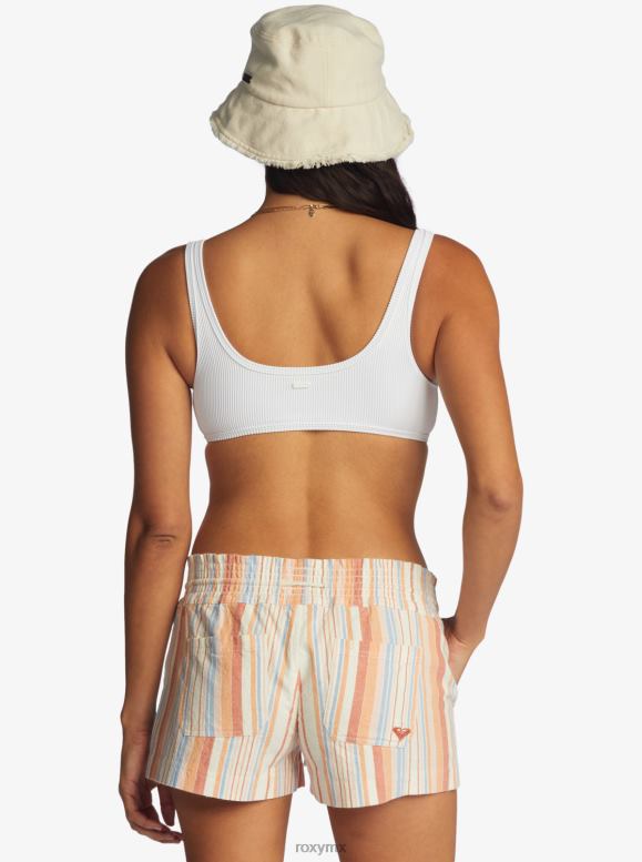Roxy mujer shorts de playa Oceanside con 2 rayas 68XP0302