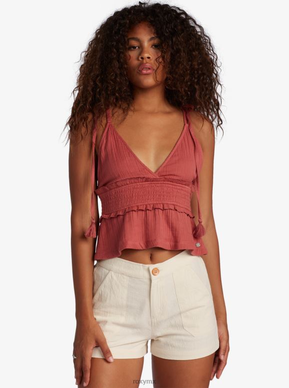 Roxy mujer shorts no denim de talle alto Oceanside 68XP0324