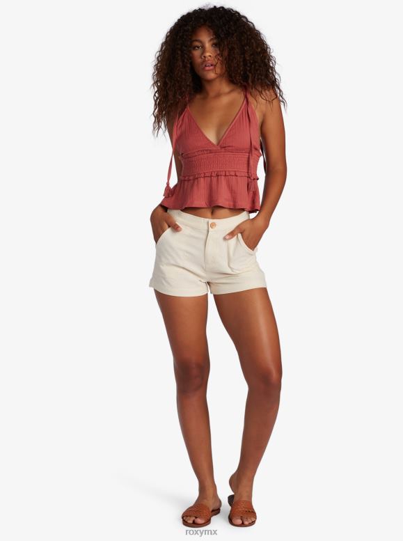 Roxy mujer shorts no denim de talle alto Oceanside 68XP0324