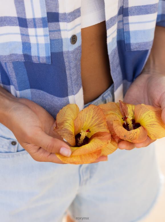 Roxy mujer camisa de manga larga en ambos sentidos 68XP0543