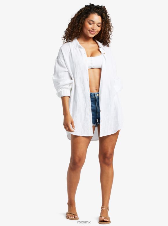 Roxy mujer camisa de manga larga suave mañana 68XP0131