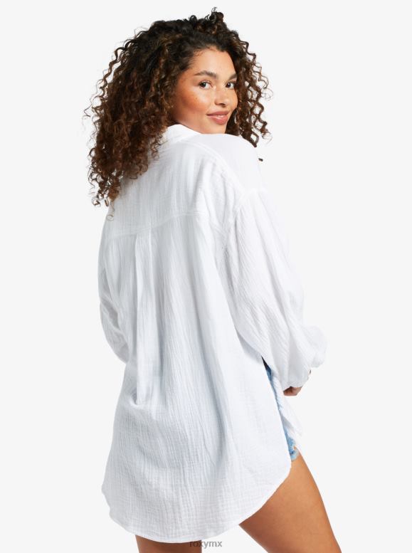 Roxy mujer camisa de manga larga suave mañana 68XP0131