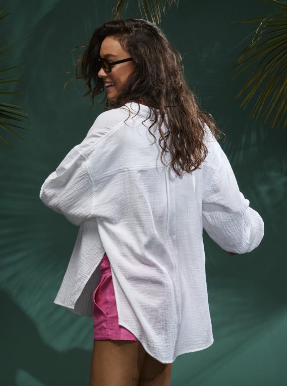 Roxy mujer camisa de manga larga suave mañana 68XP0131