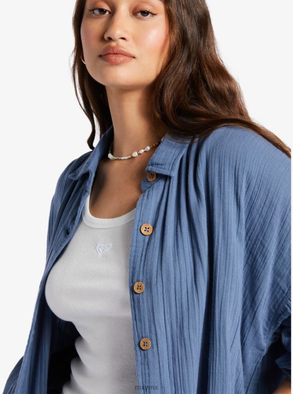 Roxy mujer camisa de manga larga suave mañana 68XP0521