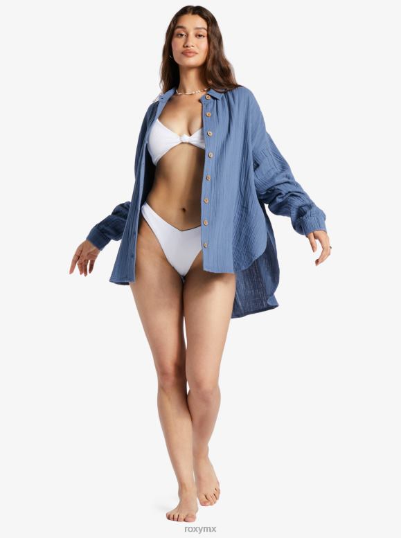 Roxy mujer camisa de manga larga suave mañana 68XP0521