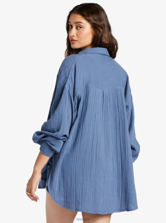 Roxy mujer camisa de manga larga suave mañana 68XP0521