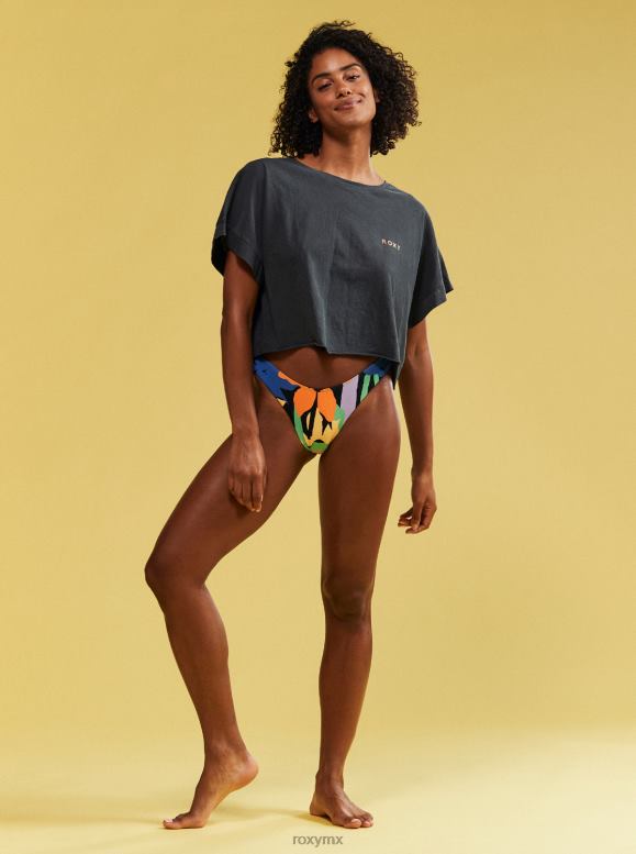 Roxy mujer camiseta con hombros caídos y palmas gemelas 68XP0151