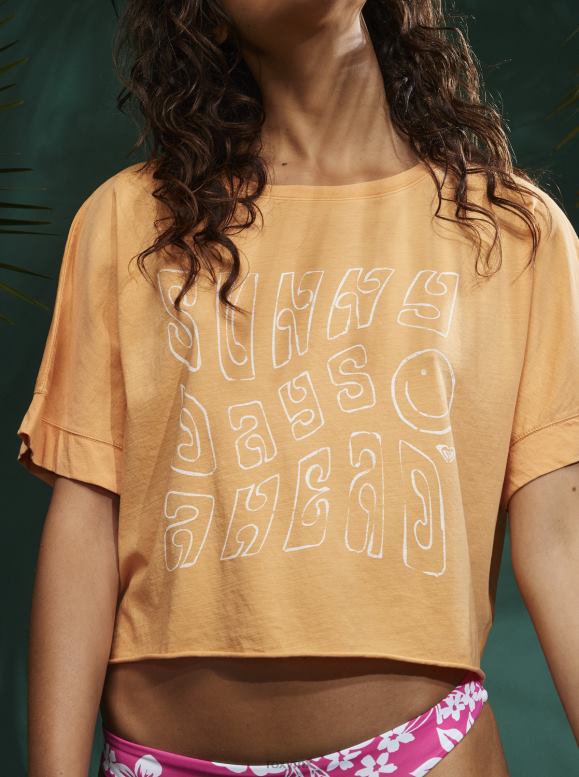 Roxy mujer camiseta de sonrisas soleadas 68XP0125