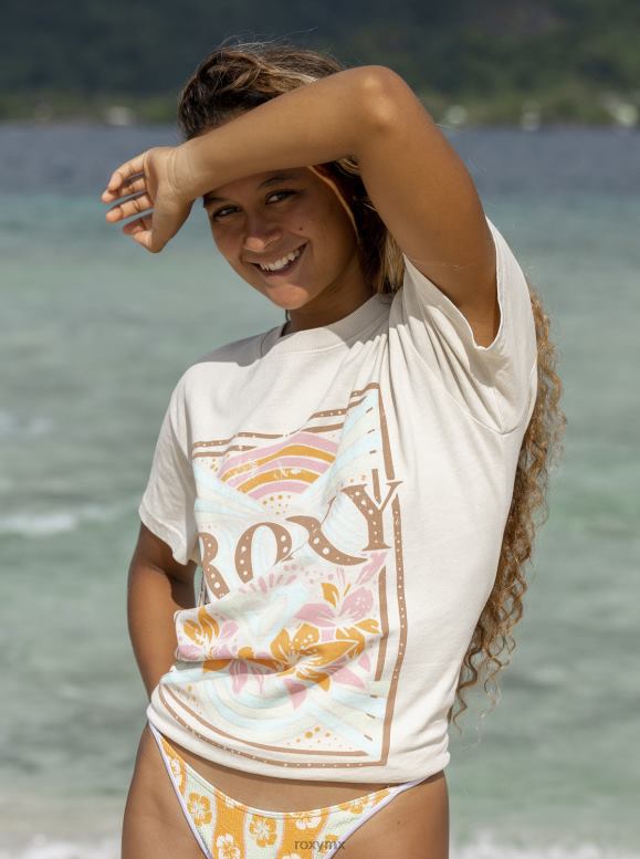 Roxy mujer camiseta oversize con motivo de rayas 68XP035