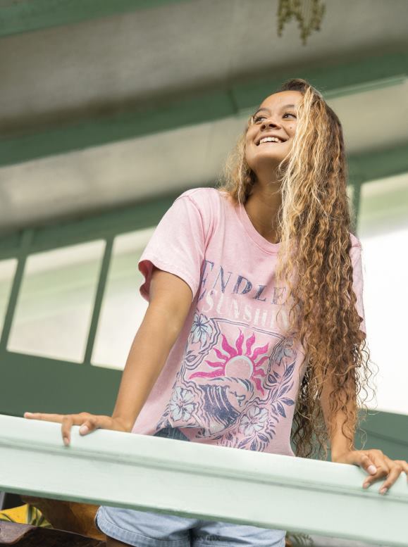 Roxy mujer camiseta oversize de sol sin fin 68XP0136