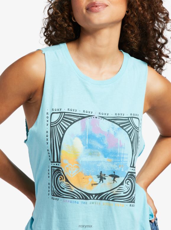 Roxy mujer camiseta sin mangas de retroceso 68XP0146