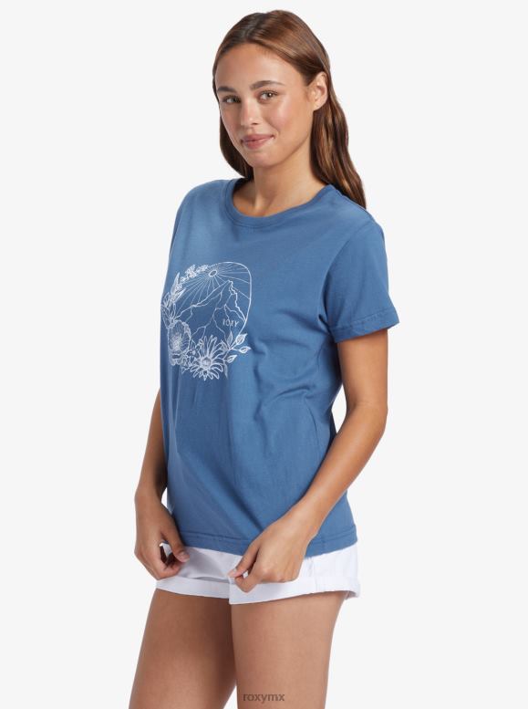 Roxy mujer playera oversize con diseño de día de montaña 68XP071