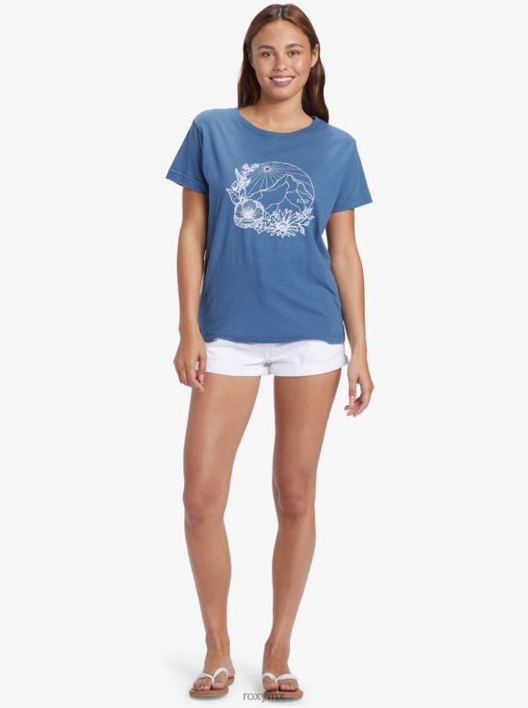 Roxy mujer playera oversize con diseño de día de montaña 68XP071