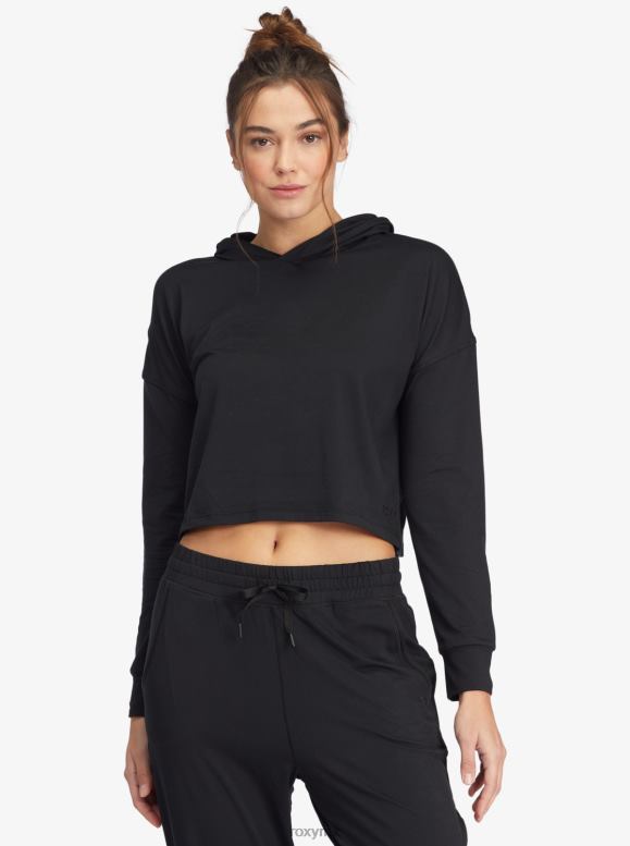 Roxy mujer sol podría brillar camiseta de manga larga con capucha 68XP0426