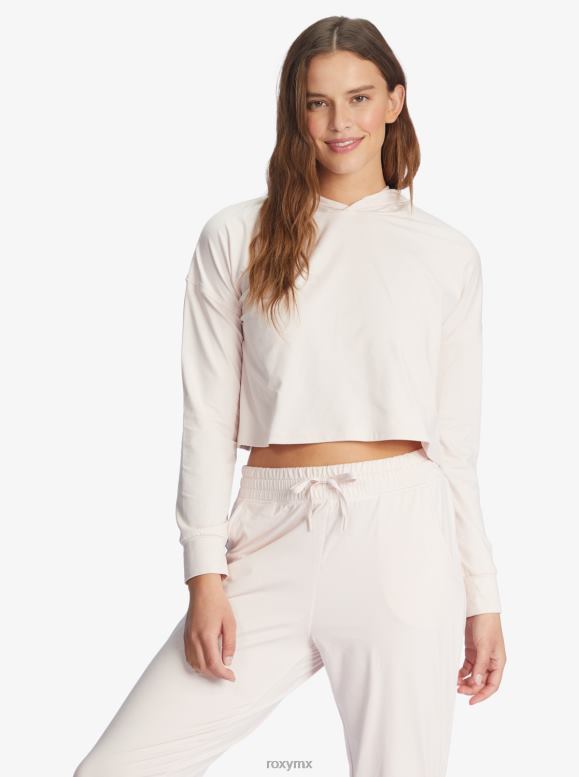 Roxy mujer sol podría brillar camiseta de manga larga con capucha 68XP0432