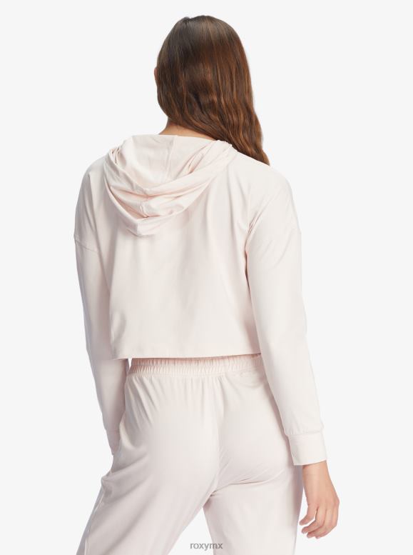 Roxy mujer sol podría brillar camiseta de manga larga con capucha 68XP0432