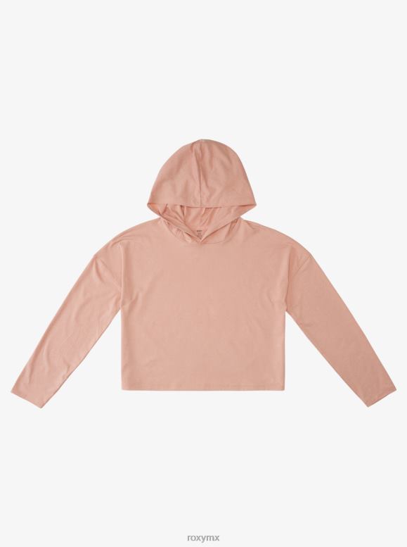 Roxy mujer sol podría brillar camiseta de manga larga con capucha 68XP0477