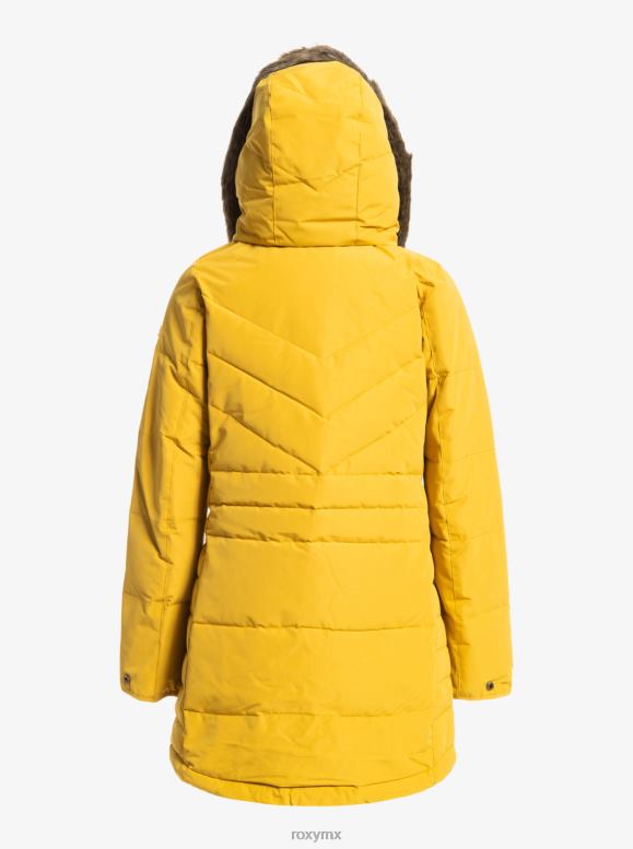 Roxy mujer chaqueta larga con capucha y aislamiento ellie 68XP0471