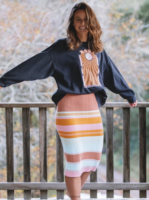 Roxy mujer falda ajustada de punto playa morning 68XP031