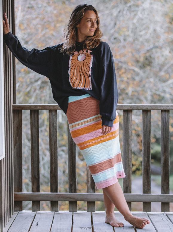 Roxy mujer falda ajustada de punto playa morning 68XP031