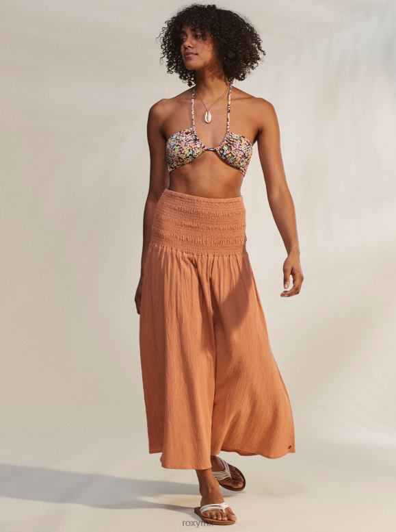 Roxy mujer linda falda versátil hasta el tobillo de verano 68XP0162