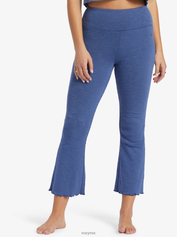Roxy mujer pantalones acampanados de punto de cintura alta zuma 68XP0267