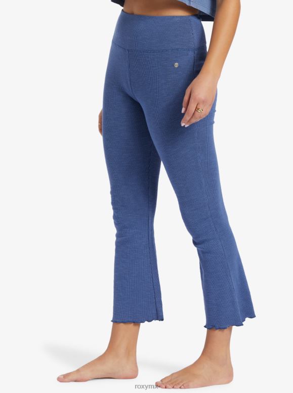 Roxy mujer pantalones acampanados de punto de cintura alta zuma 68XP0267