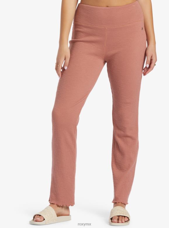 Roxy mujer pantalones acampanados de punto de cintura alta zuma 68XP0409