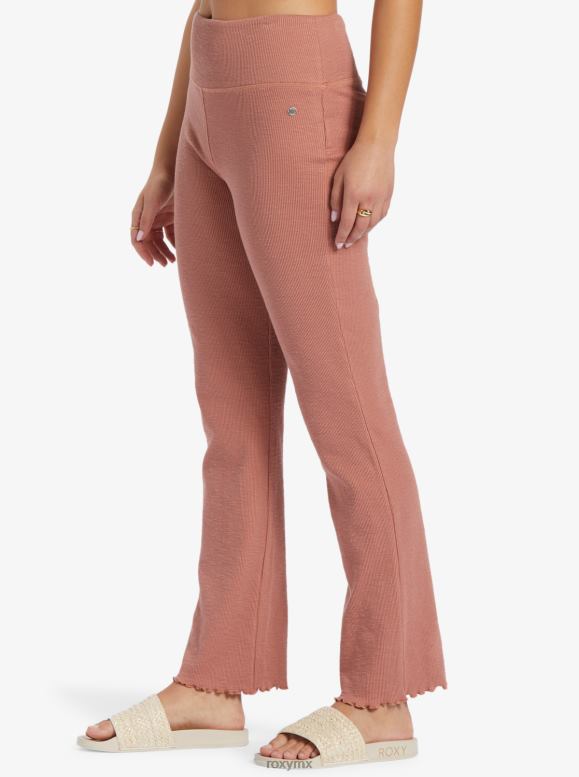 Roxy mujer pantalones acampanados de punto de cintura alta zuma 68XP0409