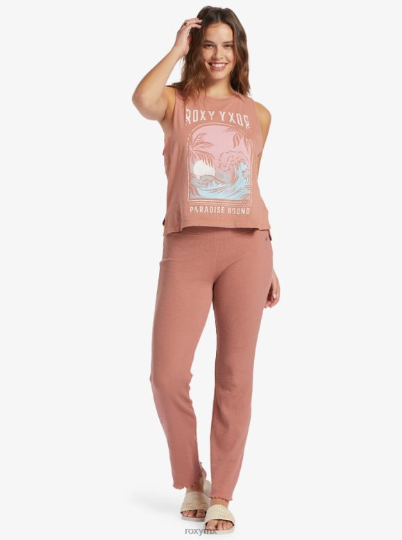 Roxy mujer pantalones acampanados de punto de cintura alta zuma 68XP0409