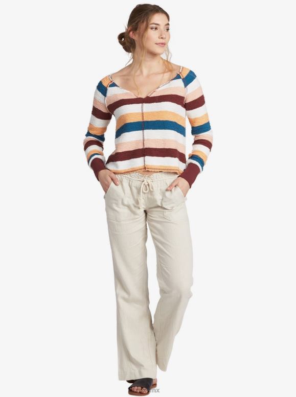 Roxy mujer pantalones acampanados oceanside 68XP0158