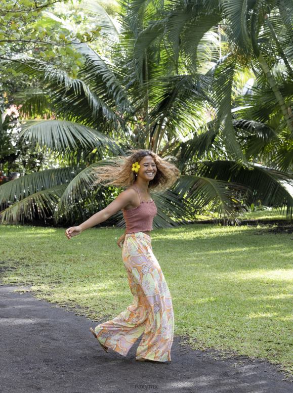 Roxy mujer pantalones de pierna ancha de la avenida de medianoche 68XP038