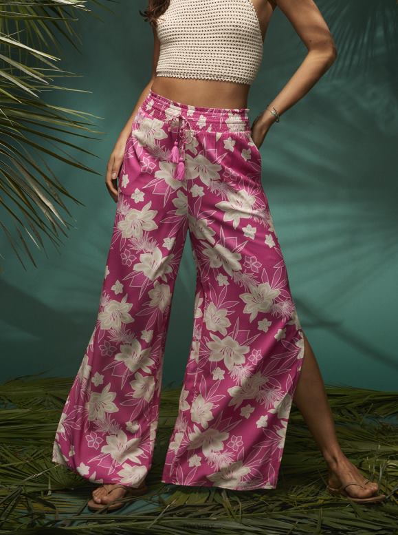 Roxy mujer pantalones de playa de ritmo tropical 68XP062