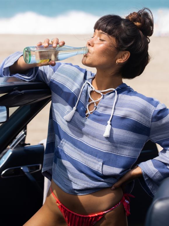 Roxy mujer poncho con capucha 68XP0548